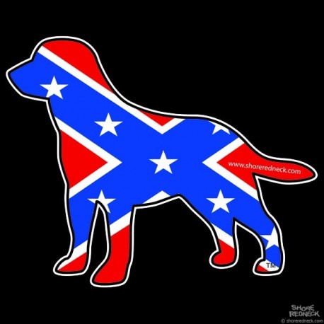 Shore Redneck Dixie Labrador Decal