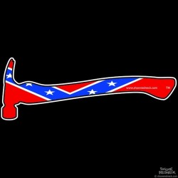 Shore Redneck Dixie Hammer Decal