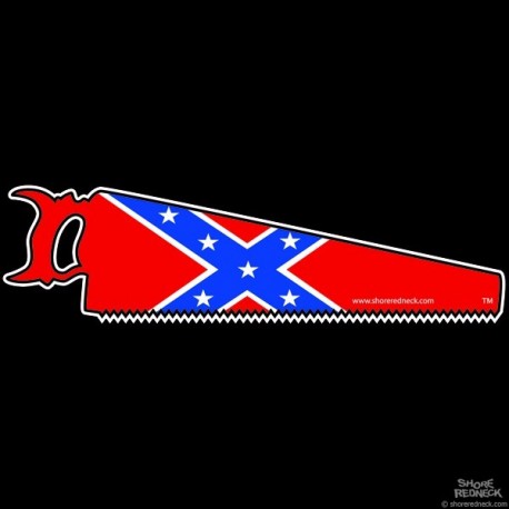 Shore Redneck Dixie Handsaw Decal