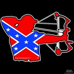 Shore Redneck Dixie Bowhunter Decal