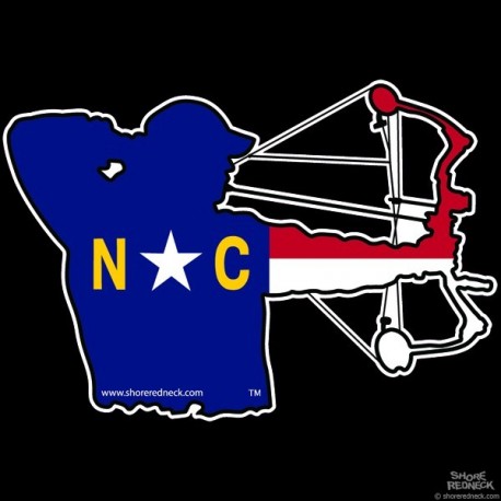 Shore Redneck North Carolina Bowhunter Decal