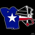 Shore Redneck Texas Bowhunter Decal