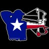 Shore Redneck Texas Bowhunter Decal