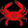 Shore Redneck Calvary Crosses Red Crab Decal