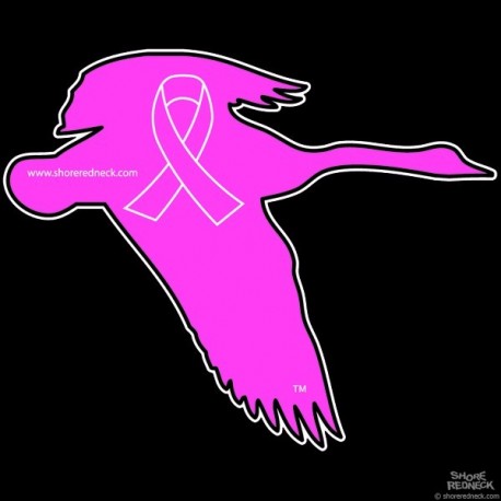 Shore Redneck Breast Cancer Awareness Goose Decal