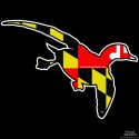 Shore Redneck MD Flag Wood Duck Decal