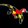 Shore Redneck MD Flag Wood Duck Decal