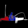 Shore Redneck GA Kayak Fisherman 2 Decal