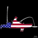 Shore Redneck USA Kayak Fisherman 2 Decal