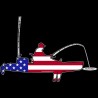 Shore Redneck USA Kayak Fisherman 2 Decal