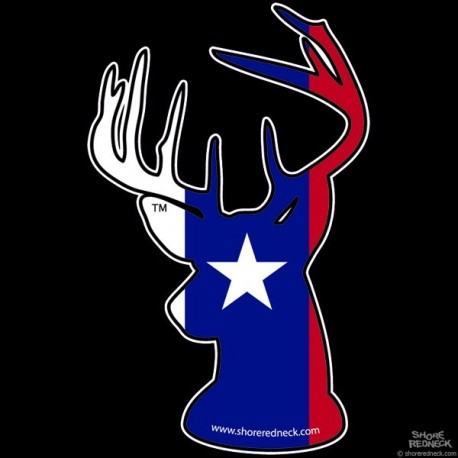 Shore Redneck Texas Buck Decal