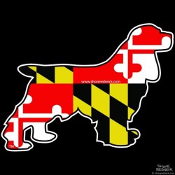 Shore Redneck Maryland Cocker Spaniel Decal