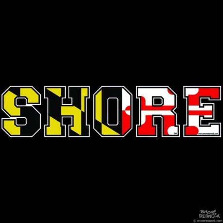 Shore Redneck MD Shore Text Decal