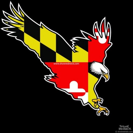 Shore Redneck MD Eagle Decal