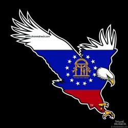 Shore Redneck Georgia Eagle Decal