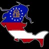 Shore Redneck Georgia Catfish Decal