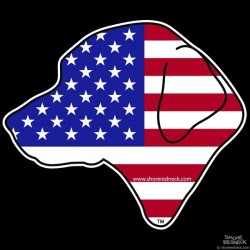 Shore Redneck USA  Retreiver Head Decal