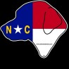 Shore Redneck NC Flag Retreiver Head Decal