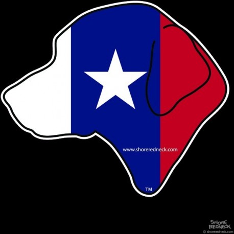 Shore Redneck TX  Retreiver Head Decal