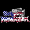 Shore Redneck Striper on Top USA Decal