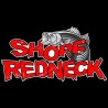 Shore Redneck Striper on Top Red Grunge Decal