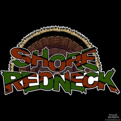 Shore Redneck Camo Dixie Turkey Fan Decal