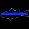 Shore Redneck Police Rockfish Striper  Decal