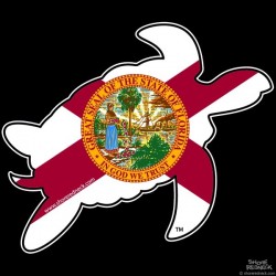 Shore Redneck Florida Turtle Decal