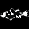 Shore Redneck Maryland B/W Rockfish Striper  Decal