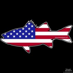 Shore Redneck USA Rockfish Striper  Decal