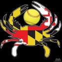 Shore Redneck MD Softball Crab Decal