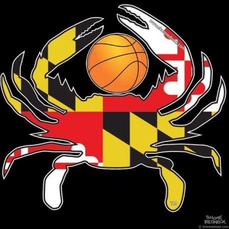 Shore Redneck MD Basketball Crab Decal