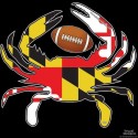 Shore Redneck MD Football Crab Decal