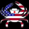 Shore Redneck USA Nurse Crab Decal