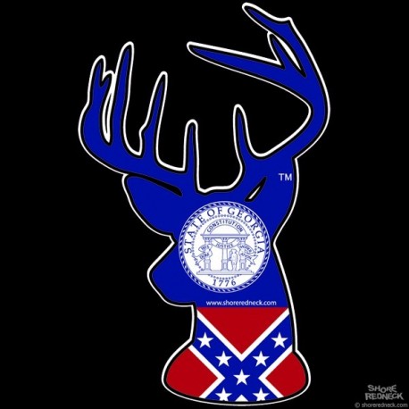 Shore Redneck Old Georgia Buck Decal