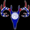 Shore Redneck Old Georgia Buck Skull Decal