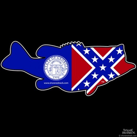 Shore Redneck Old Georgia Largemouth Decal