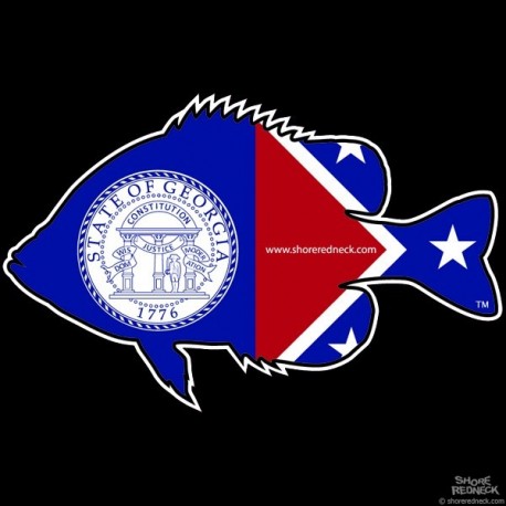 Shore Redneck Old Georgia Panfish Decal