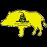 Shore Redneck Gadsden Hog Decal