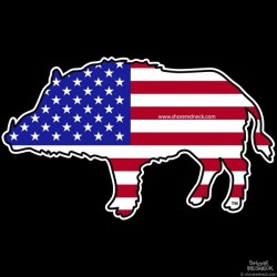 Shore Redneck USA Hog Decal