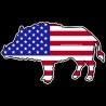 Shore Redneck USA Hog Decal