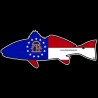 Shore Redneck Georgia Redfish  Decal