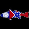 Shore Redneck Old Georgia Redfish  Decal