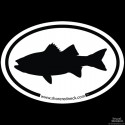 Shore Redneck Simple Striper Oval Decal