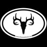 Shore Redneck Simple Buck Skull Decal