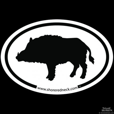 Shore Redneck Simple Boar Decal