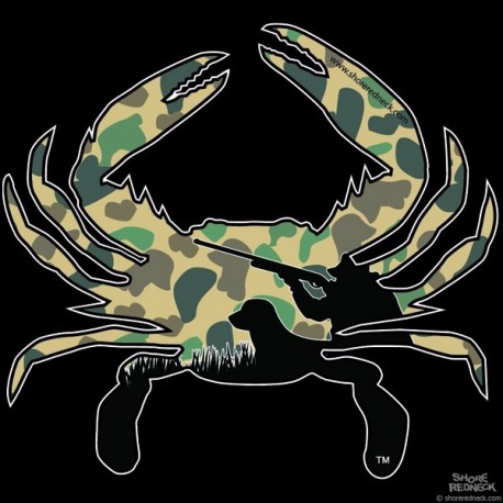 Shore Redneck Duck Camo Hunter Crab Decal