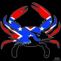 Shore Redneck Dixie Hunter Crab Decal