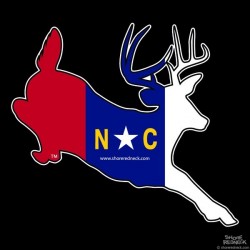 Shore Redneck NC Jumping Buck Decal