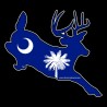 Shore Redneck SC Jumping Buck Decal